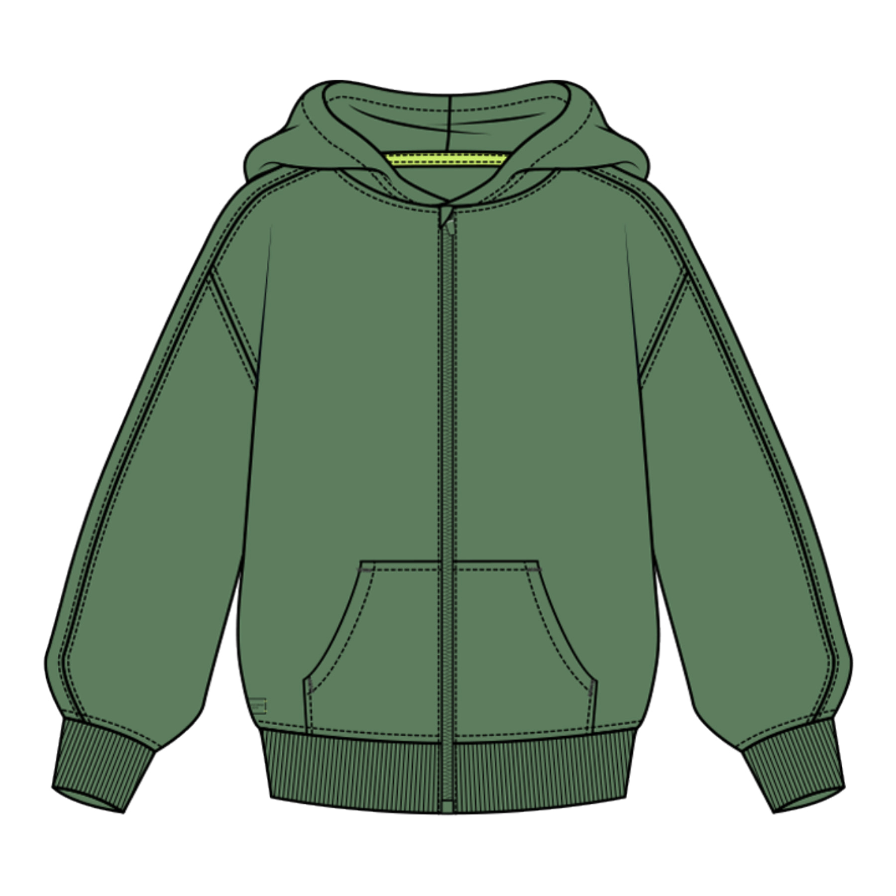 Chaqueta felpa con capucha unisex