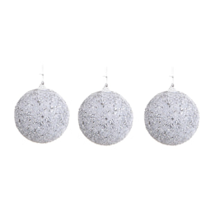 Sfere con strass - Pezzi 3 - ARGENTO - Bianchi Dino SpA