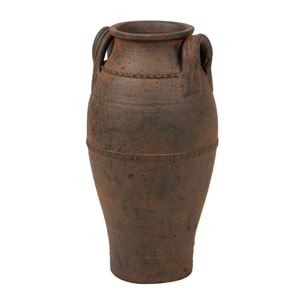 Florero Ceramica Marron 32x32x60 Cm