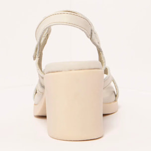 Sandalias con tacón 1844 NAPPA CREAM/ CANNES color Cream