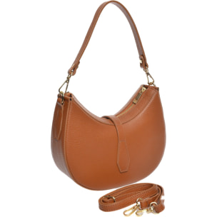 Borsa a spalla Anna Luchini Cammello
