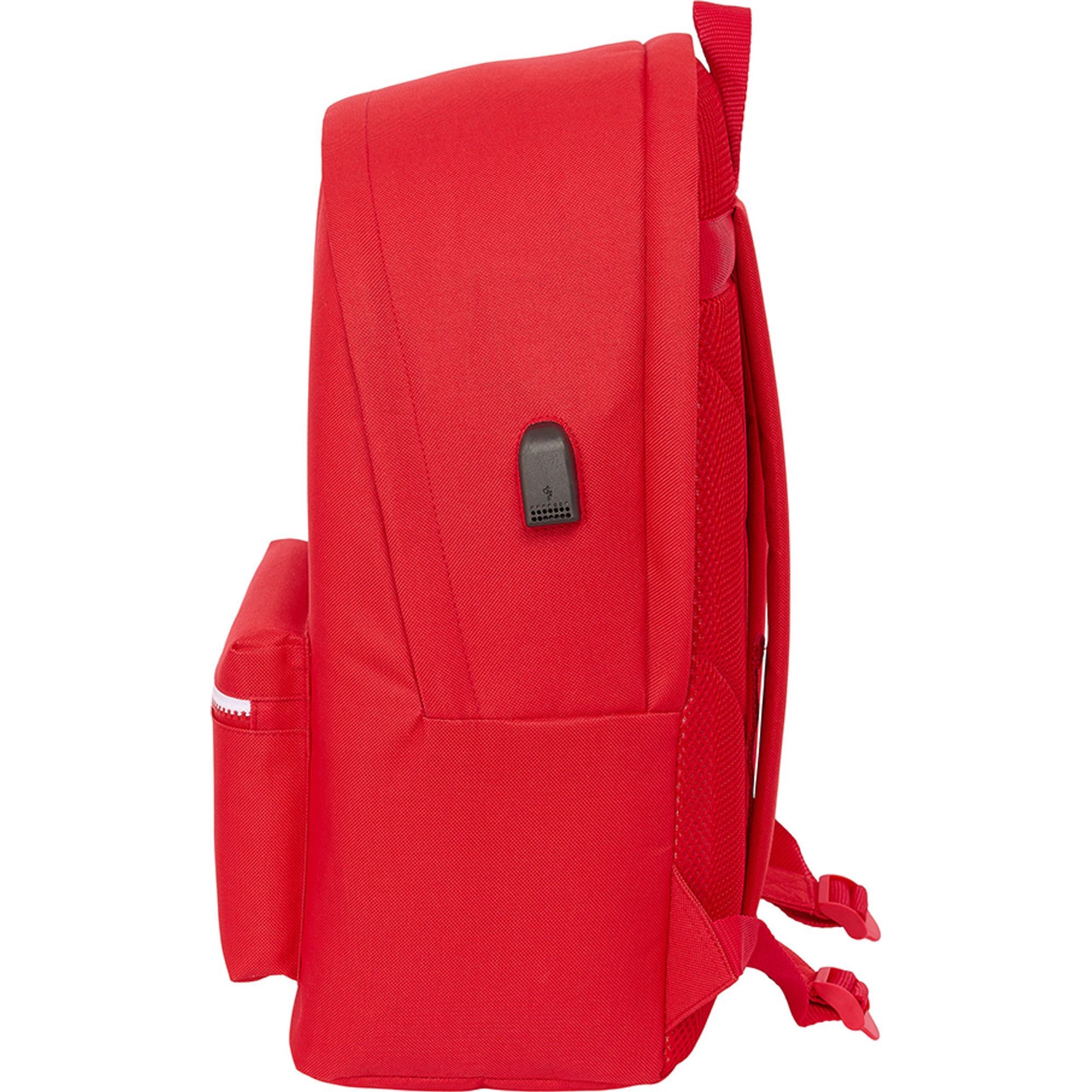 Mochila doble para portatil 15,6"+usb sevilla fc