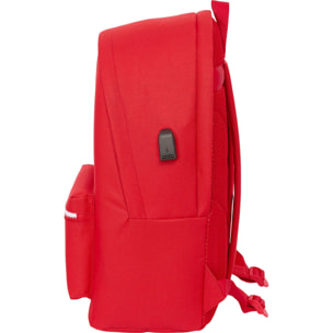Mochila doble para portatil 15,6"+usb sevilla fc