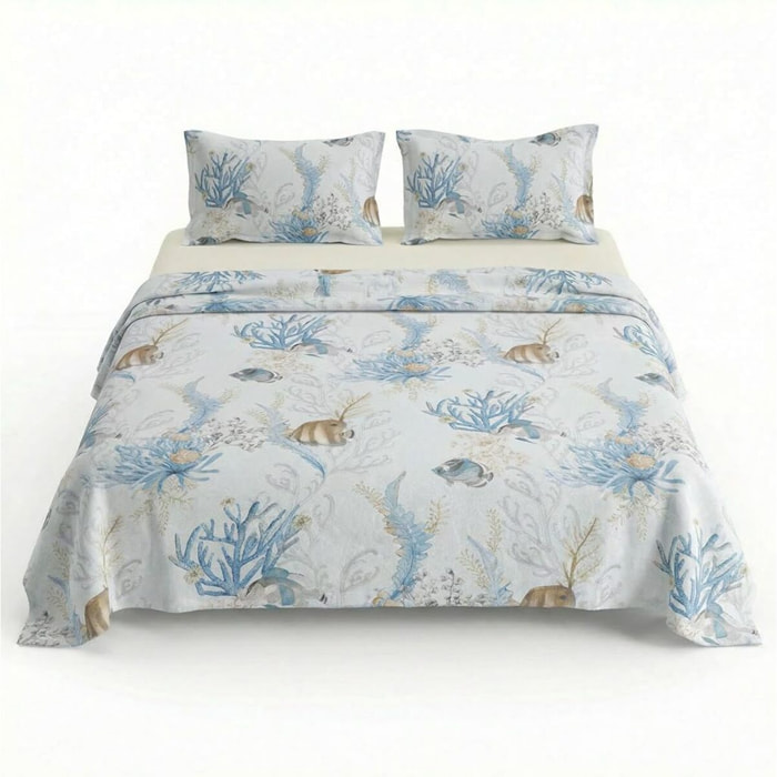 Set completo letto in cotone - MULTICOLORE