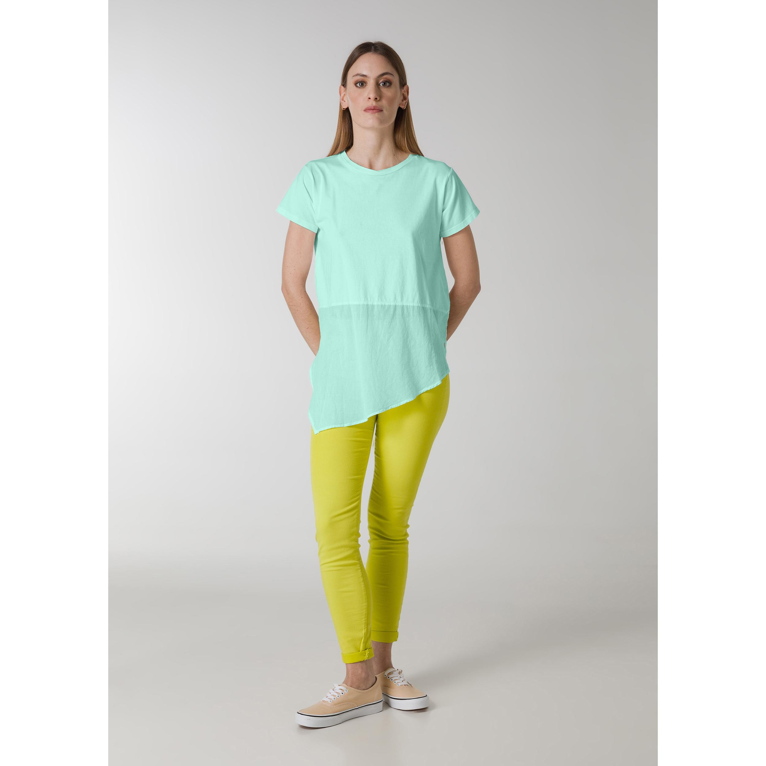 DEHA - T-shirt ASYMMETRICAL T-SHIRT in cotone per donna