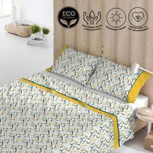 Naturals - Juego de Sábanas - Incluye 1 o 2 Fundas de Almohada + 1 Sábana Bajera - 50% Algodón - 50% Poliéster - Ruby