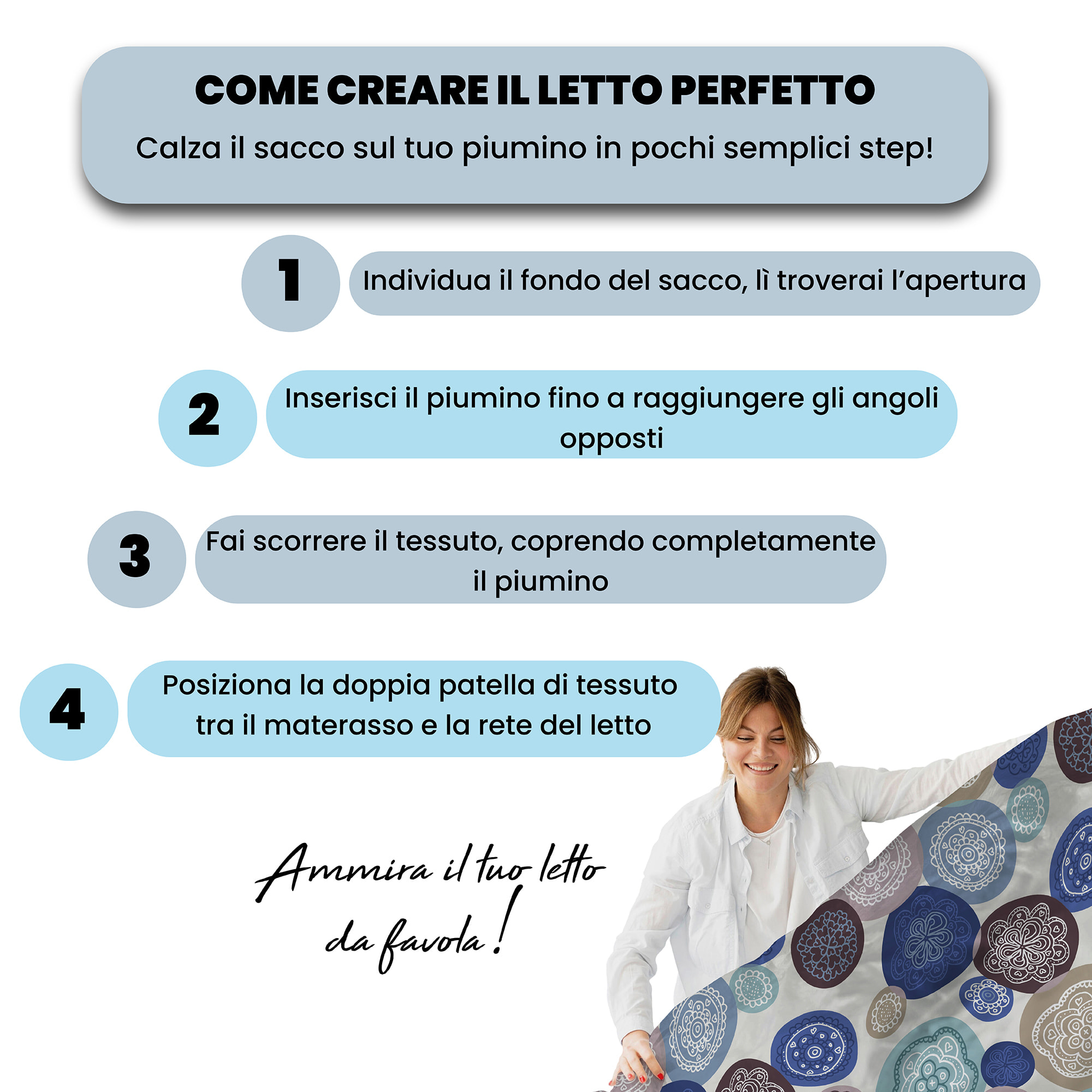 COPRIPIUMINO FANTASY, 100% Microfibra, No Stiro - MURRINE