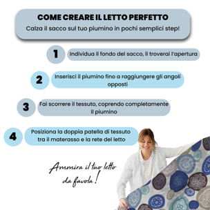 COPRIPIUMINO FANTASY, 100% Microfibra, No Stiro - MURRINE