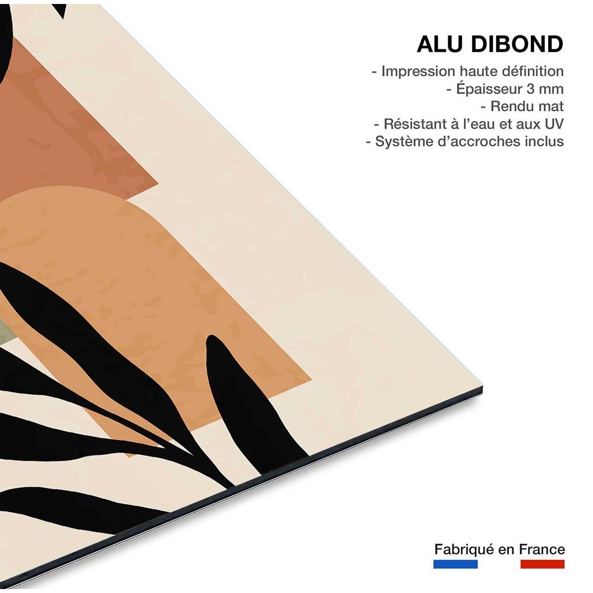 Tableau contemporain fleurs sidi  Tableau alu Dibond