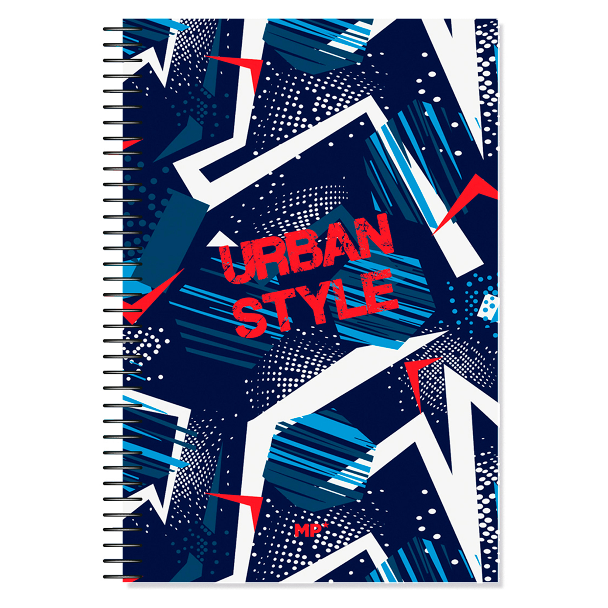 PACK 6 UNIDADES CUADERNO ESPIRAL Fº 80 HOJAS 90 g/m² DISEÑO URBAN STYLE