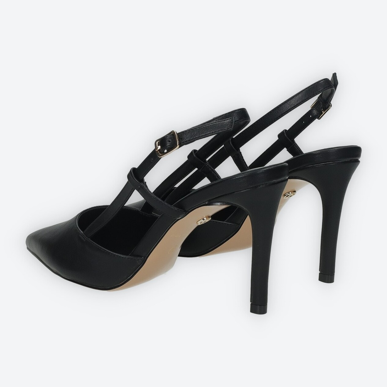 Décolleté sling back Donna Tata Italia Nero