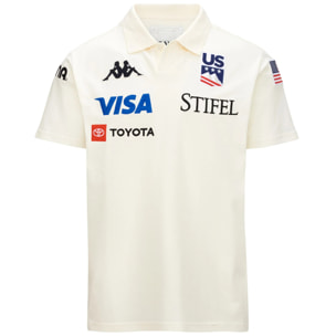 Polo Shirts Kappa Uomo ANGAT US Bianco