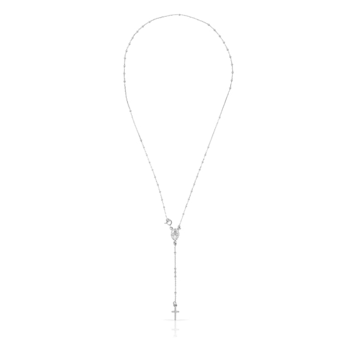 Collana Rosario in Argento 925 con grani in argento