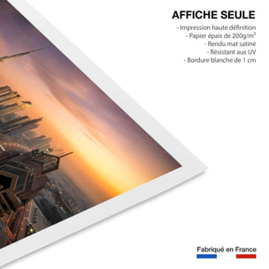 Affiche ""Dubai sunset"" Affiche seule