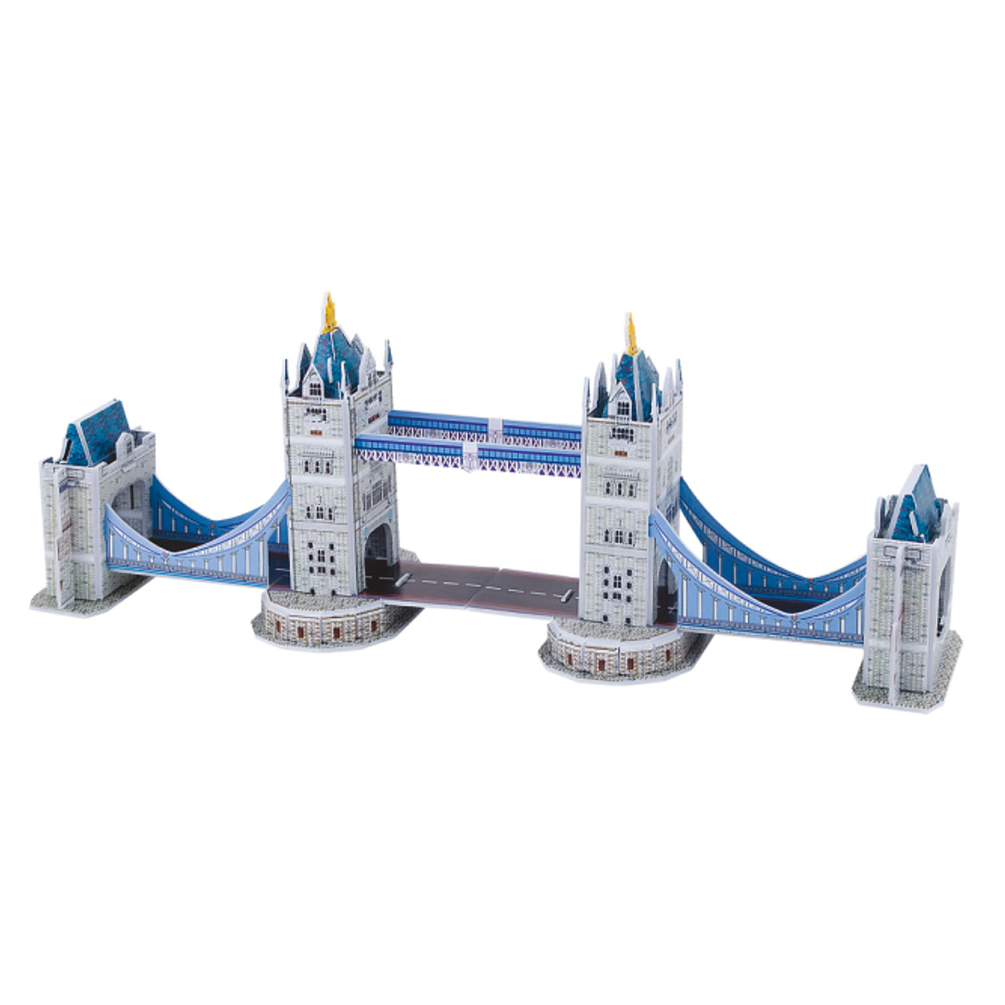 Puzle 3D de cartón del Puente de la Torre situado en Londres. 33 piezas.