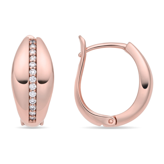 Pendientes Malorne acabado oro rosa 18k