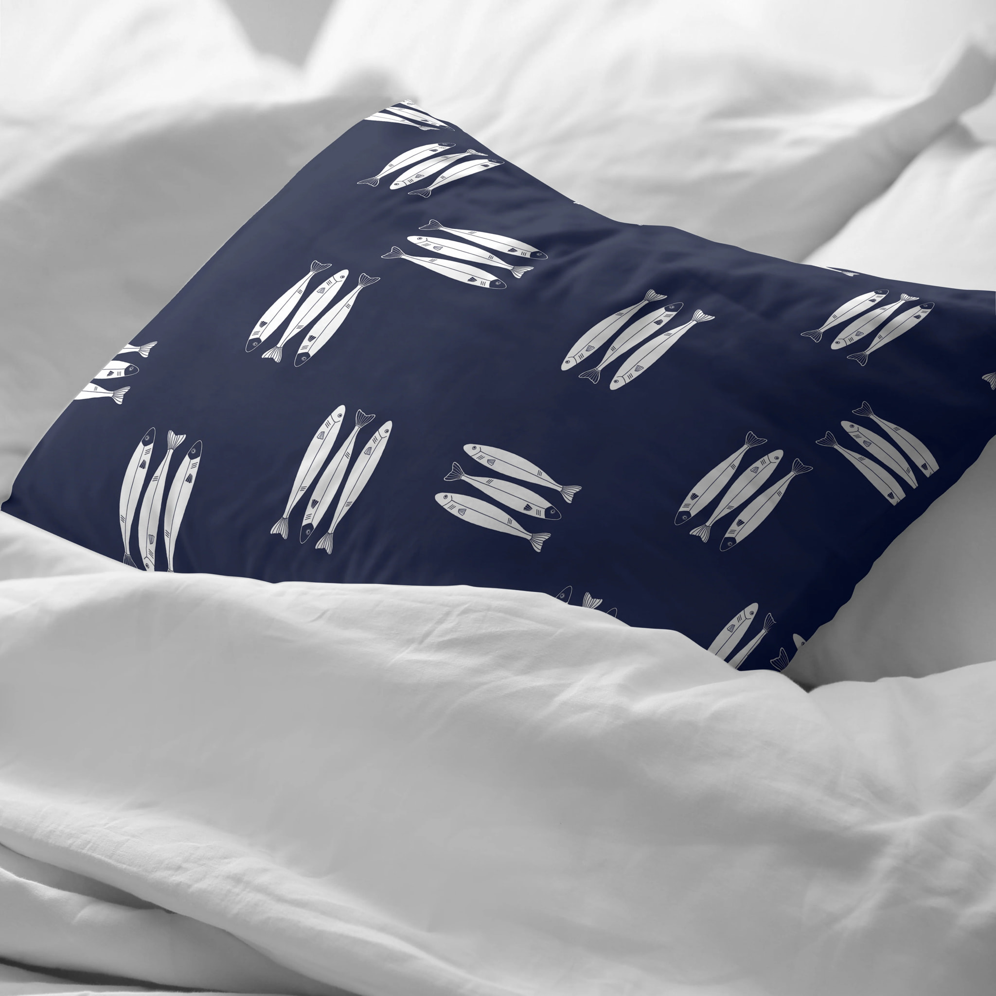 Taie d’oreiller 100 % coton 80 fils Oropesa Bleu