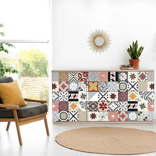 Sticker carrelage - Ambiance Sticker - 60 CARREAUX DE CIMENT MEUBLE AUTHENTIQUES LIVINAEA - 10x10cm