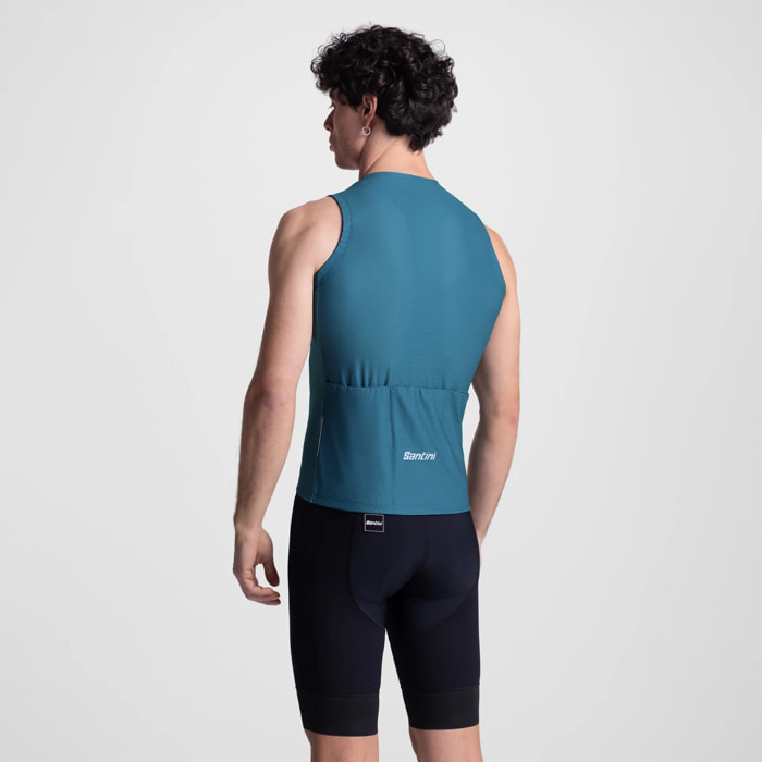 Opal Men's Sleeveless Jersey - Petroleum - Petroleum