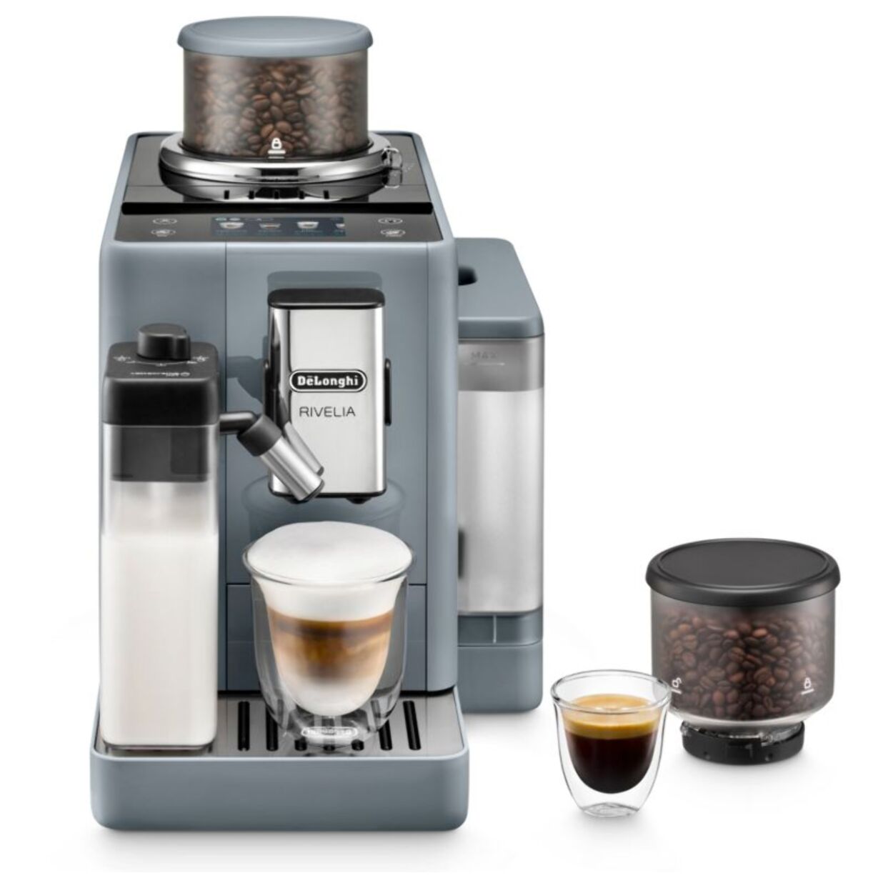 Expresso Broyeur DELONGHI FEB4455.G Rivelia Latte Gris
