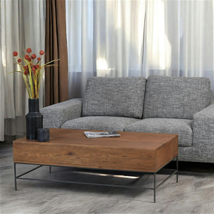 Table basse plateau relevable en chêne OKA