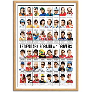 Affiche - Legendary Formula 1 Drivers - Olivier Bourdereau