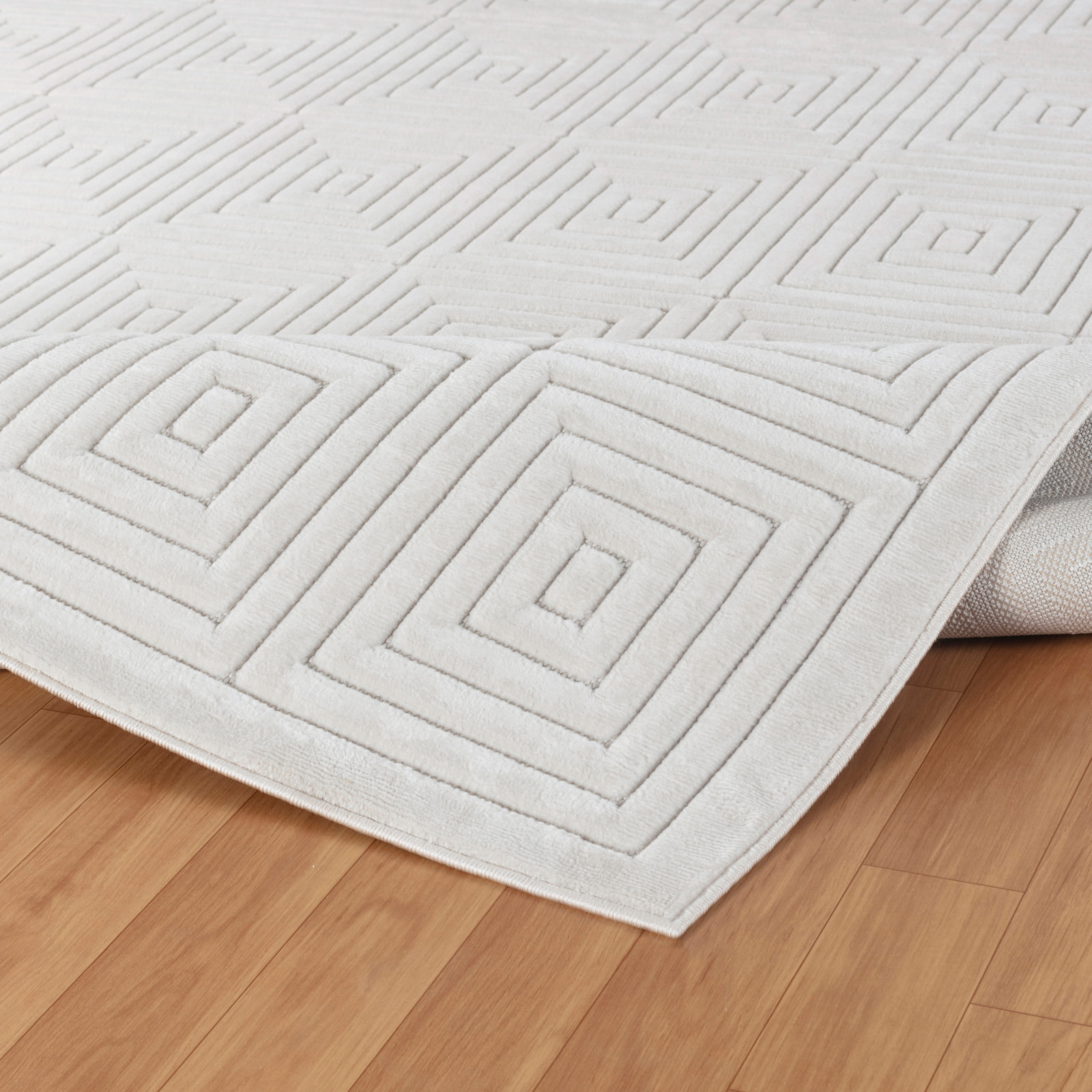 SAKURA Alfombra de Interior/Exterior con Motivos 3D en Relieve