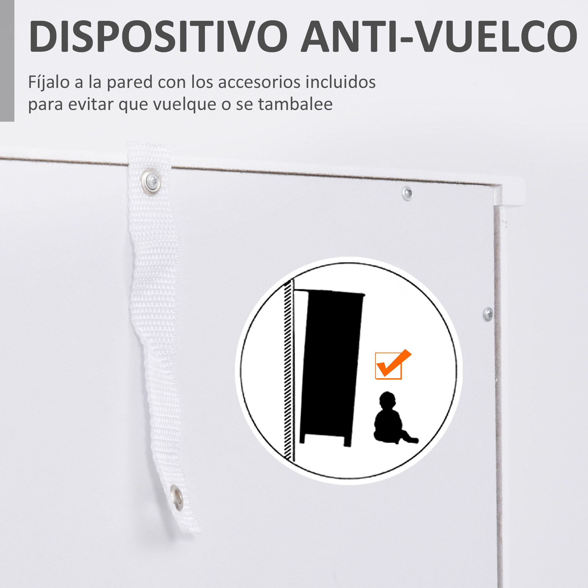 Armario Alto para Baño Mueble Auxiliar de Baño de Estilo Moderno con 2 Puertas Estantes Ajustables y 1 Cajón 40x27x171,5 cm Blanco