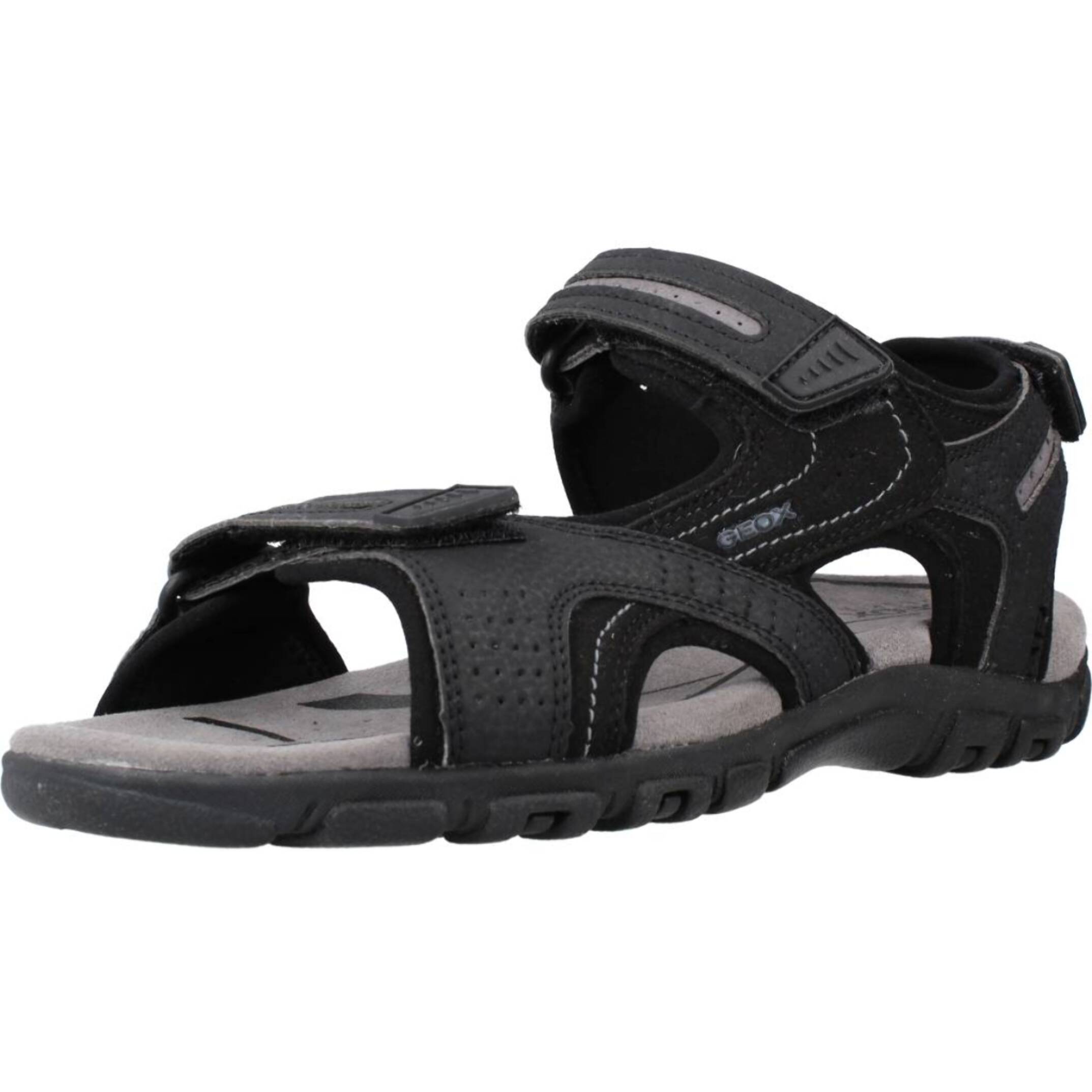 Sandalias Hombre de la marca GEOX  modelo UOMO SANDAL STRADA NEGRO