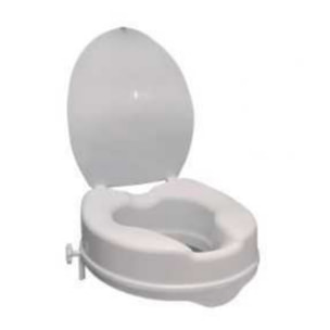 Réhausse WC PMR PELLET plastique blanc avec abattant 10 cm