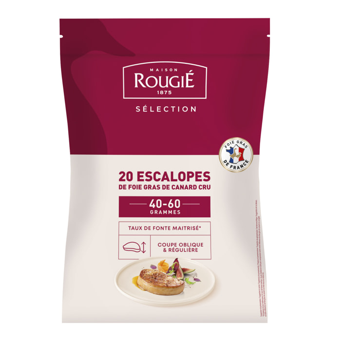 20 Escalopes de Foie gras 40/60g surgelées