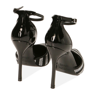 Décolleté nere in vernice, tacco 10,5 cm
