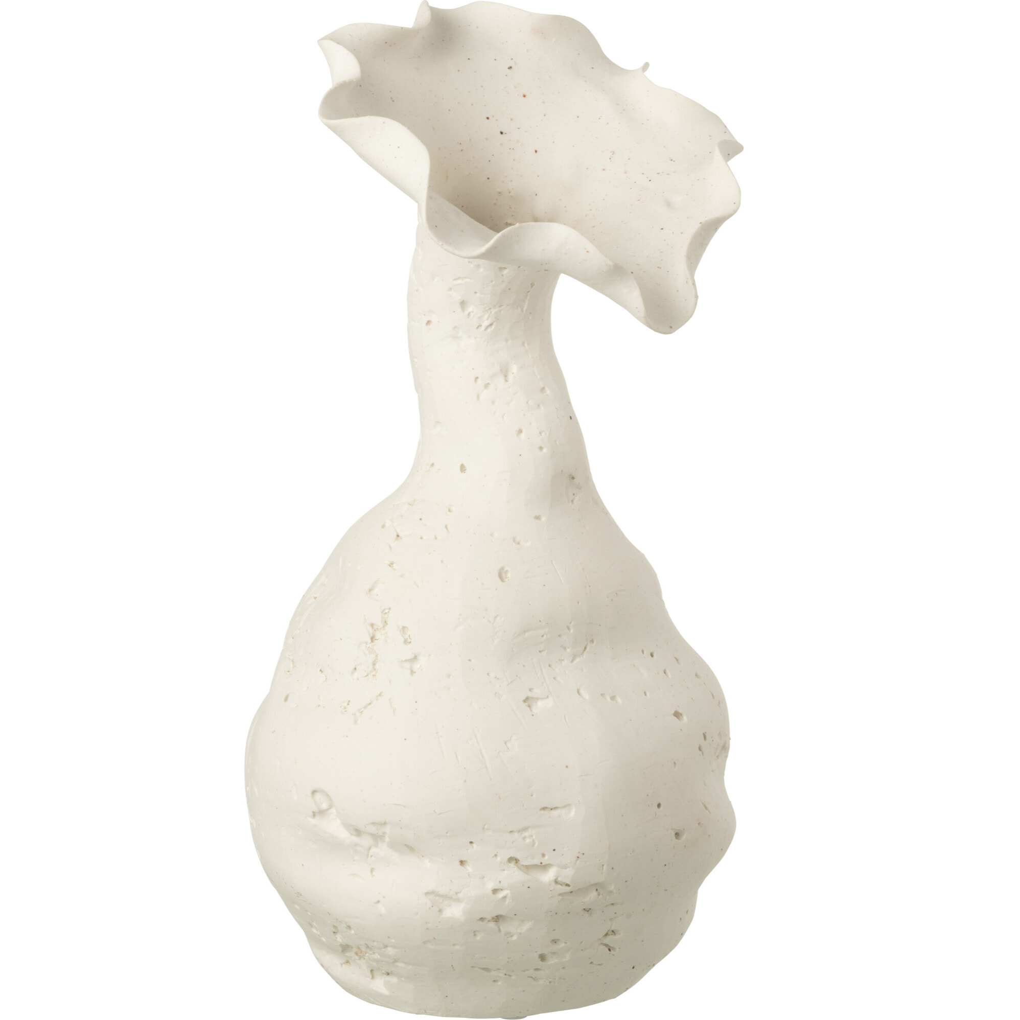 J-Line vase Helix - céramique - blanc - large