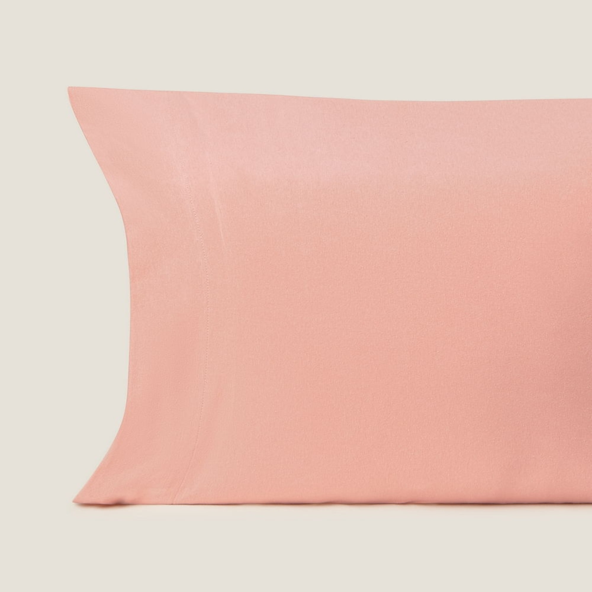 Funda de almohada de algodón punto Puntib color rosa claro Punto de algodón