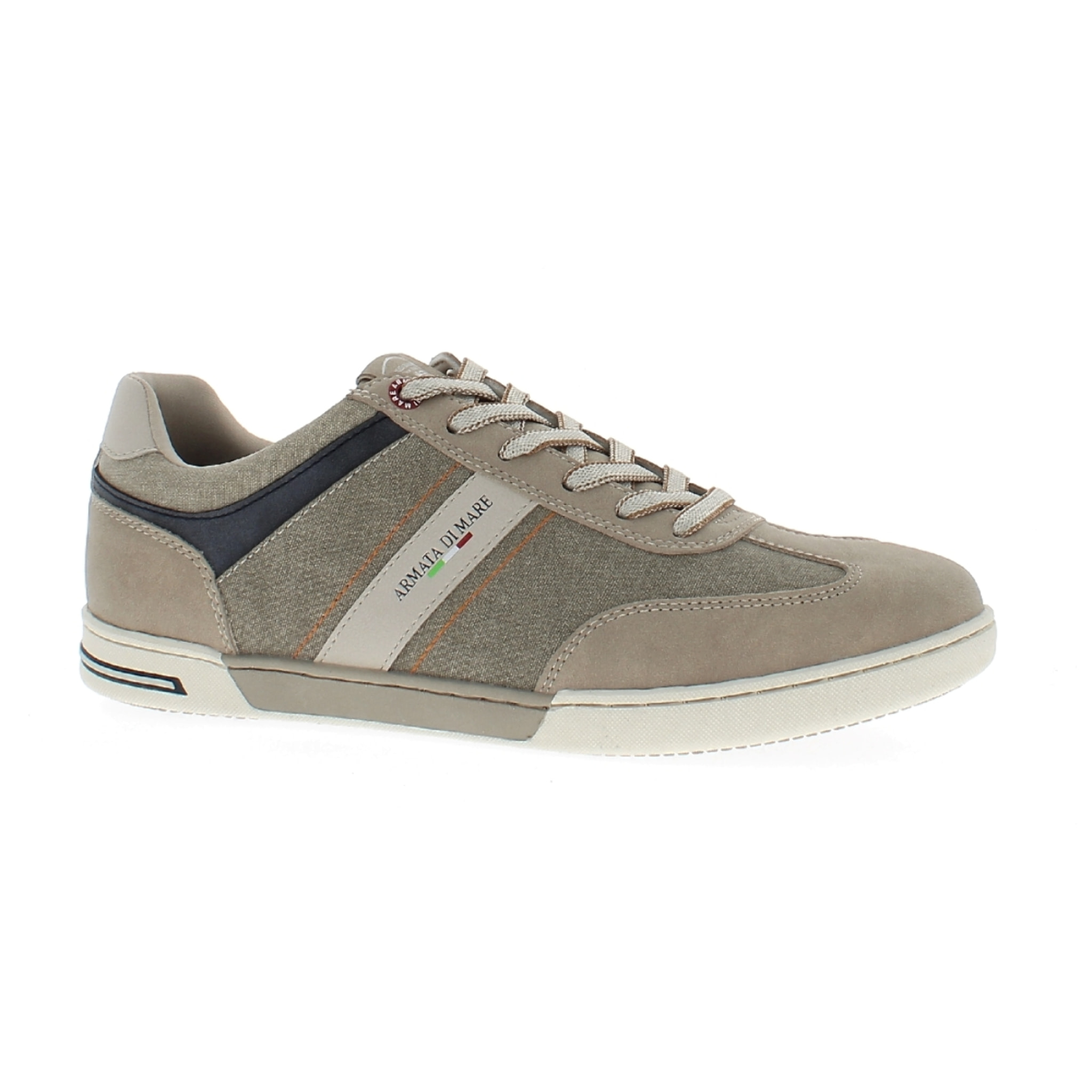 Armata di Mare Scarpe Uomo Sneakers Casual Stringate con Soletta Rimovibile in Memory Foam AMU S24M528 Beige