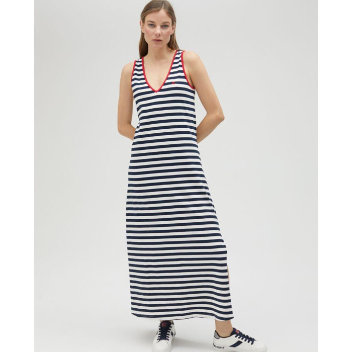 Abito a righe con dettagli di rifinitura edizione AM