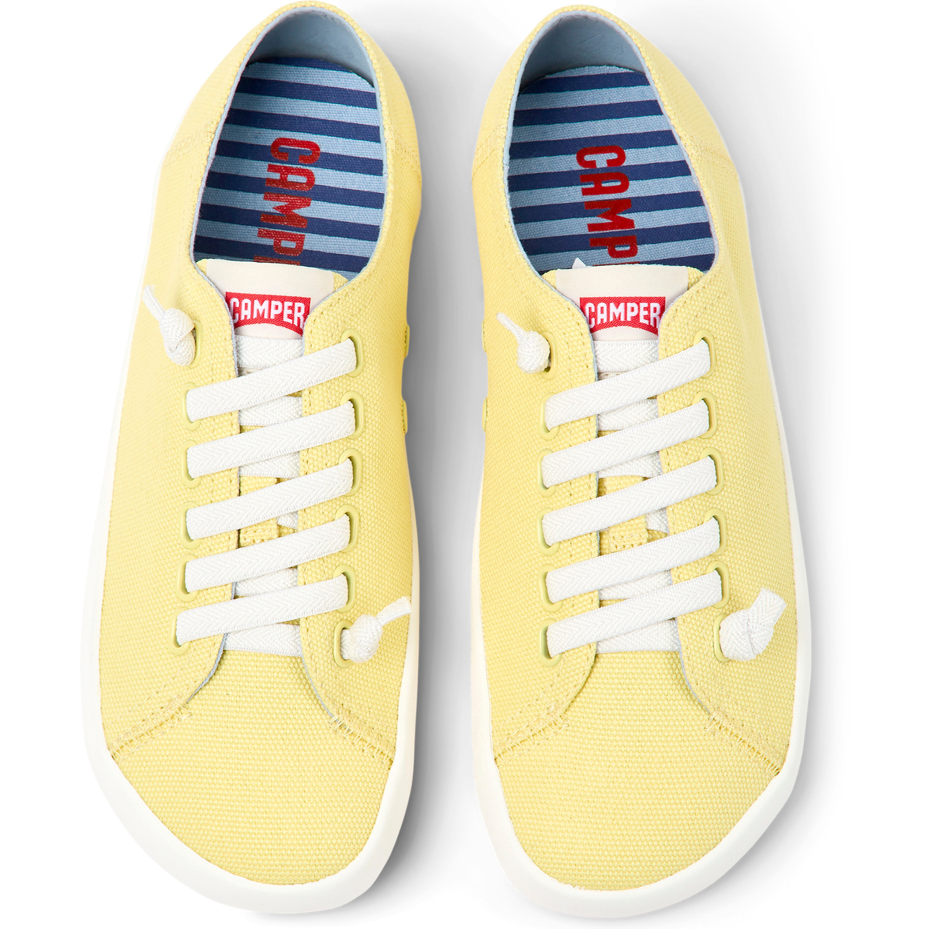 Zapatillas - CAMPER Peu Rambla Vulcanizado - Amarillo - Textil natural (algodón reciclado)
