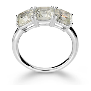 Anello Trilogy in Argento 925 con Cubic Zirconia Quadrate