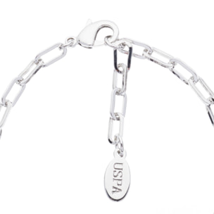 Bracciale U.S. Polo Assn. In metallo rodiato