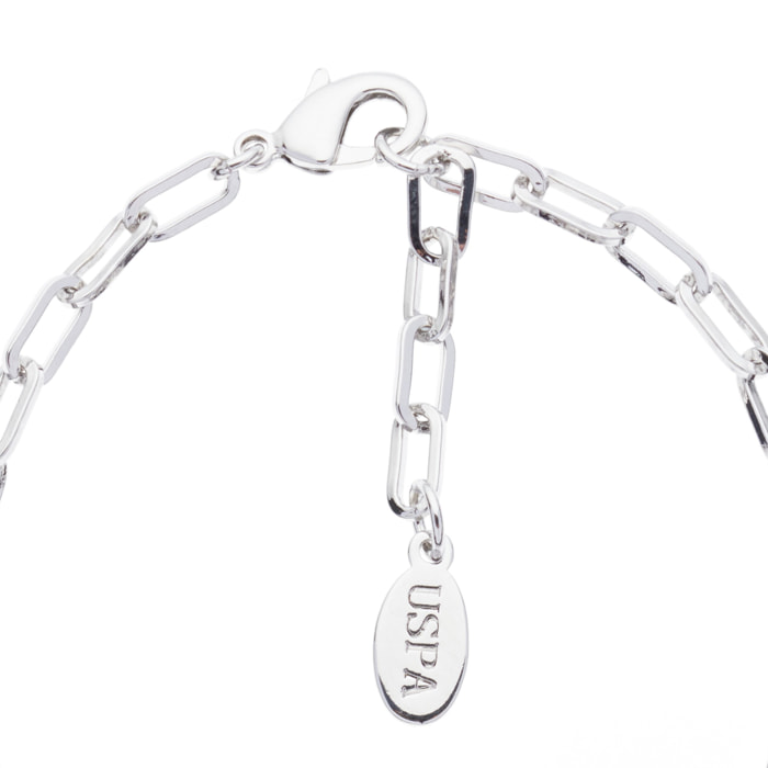 Bracciale U.S. Polo Assn. In metallo rodiato