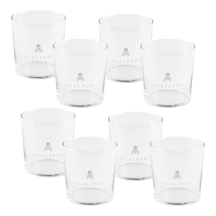 Set de 8 vasos de agua 35cl cristal scalpers home