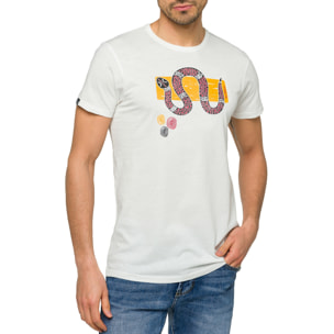 T-shirt in cotone 150 gr Hot Buttered Taipan Bianco