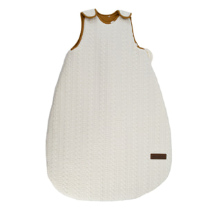 Gigoteuse bébé sans manches en jersey de coton - Crème