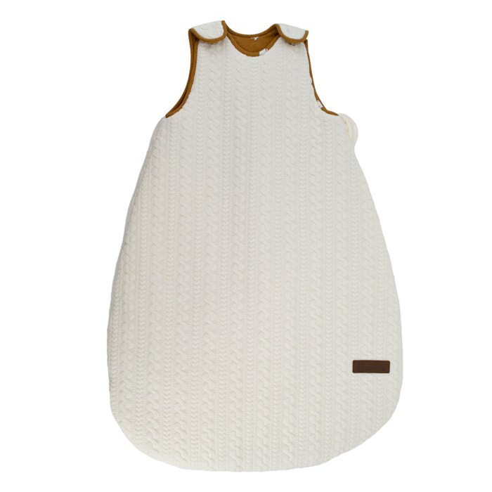 Gigoteuse bébé sans manches en jersey de coton - Crème