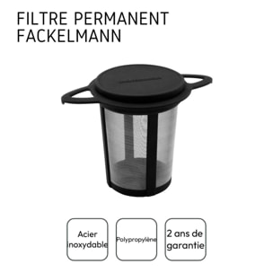 Filtre à thé réemployable pour théière et tasse à thé Fackelmann