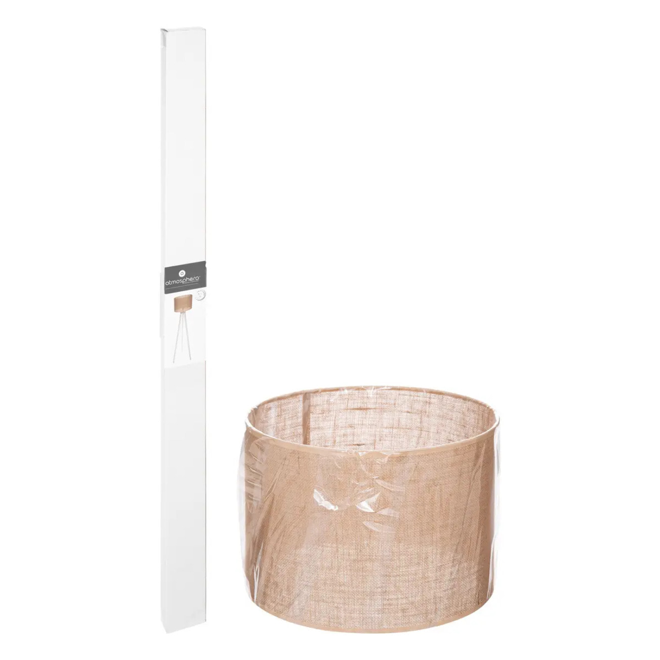 Lampadaire trépied "Elva" bois H143cm