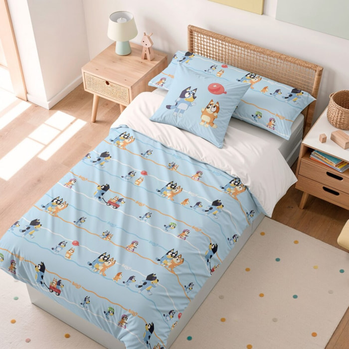 Funda nordica BLUEY + funda almohada 65x65