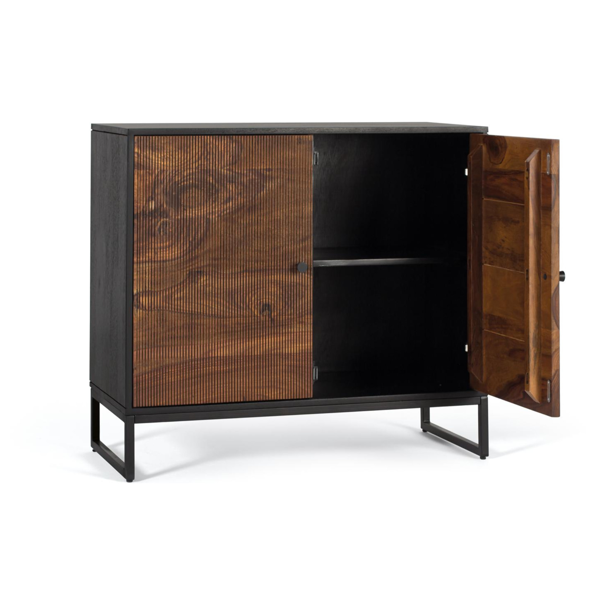 Cómoda de Madera de Palisandro, Mango 90 Cm Estilo Rústico Moderno