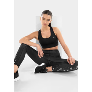 Leggings SuperFit ecologici traspiranti fantasia floreale