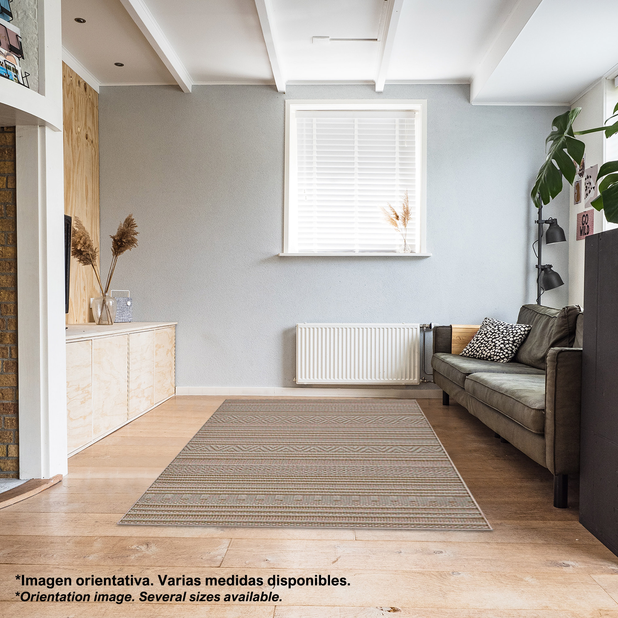 Alfombra de Poliester estampada 80 x 120cm